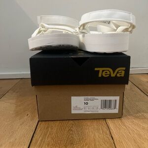 Tevas white sandals